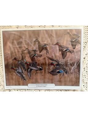 Richard Clifton “Twist’n Turn’n Teal” Duck Print Hunting